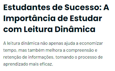 Curso de Leitura Dinâmica